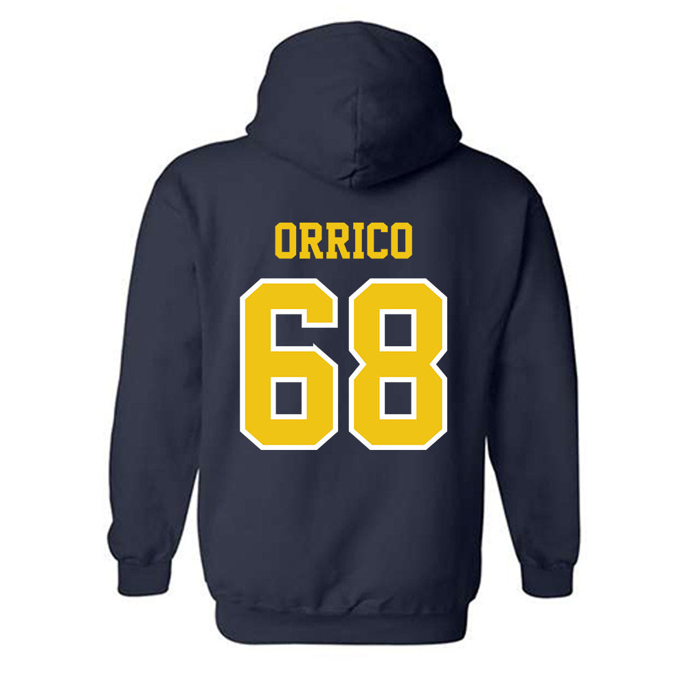 Michigan - NCAA Men's Ice Hockey : Josh Orrico - Classic Shersey Hooded Sweatshirt-1