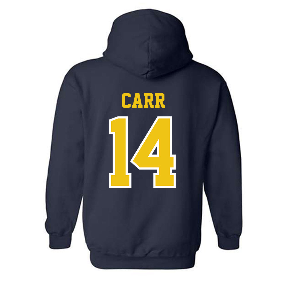 Michigan - NCAA Football : Tommy Carr - Classic Shersey Hooded Sweatshirt-1