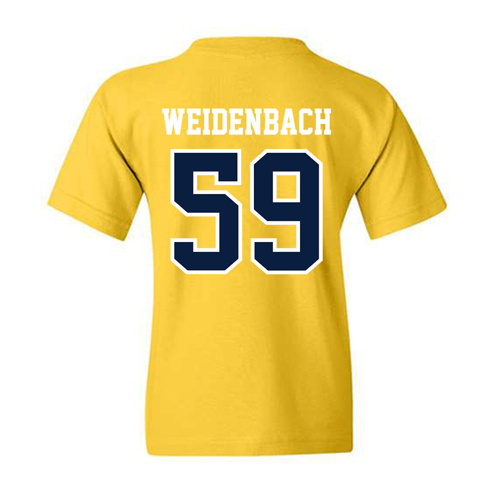 Michigan - NCAA Football : John Weidenbach - Classic Shersey Youth T-Shirt-1