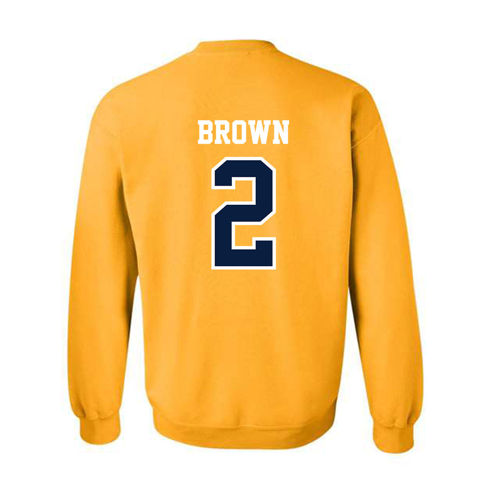 Michigan - NCAA Women's Basketball : Macy Brown - Classic Shersey Crewneck Sweatshirt-1