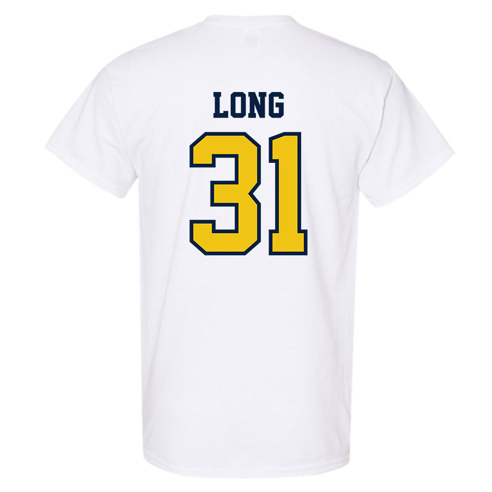 Michigan - NCAA Men's Lacrosse : Jack Long - Classic Shersey T-Shirt-1