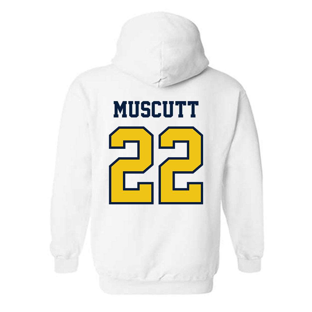Michigan - NCAA Men's Ice Hockey : Kason Muscutt - Classic Shersey Hooded Sweatshirt-1