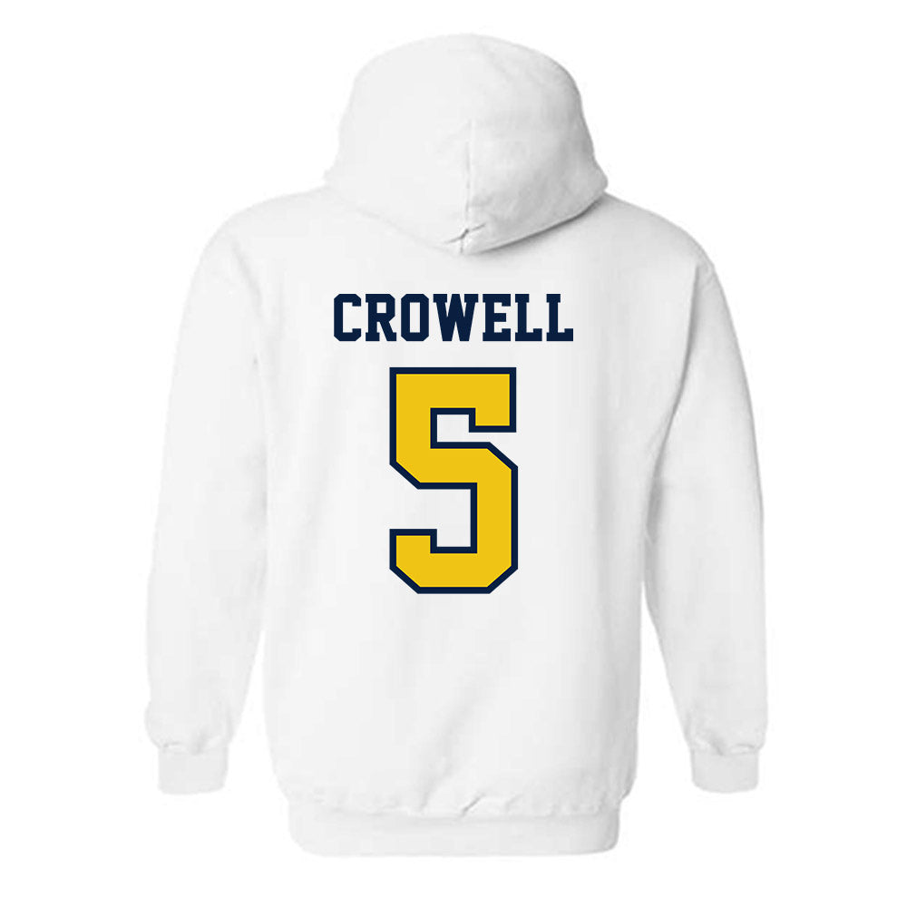 Michigan - NCAA Men's Lacrosse : Doster Crowell - Classic Shersey Hooded Sweatshirt-1