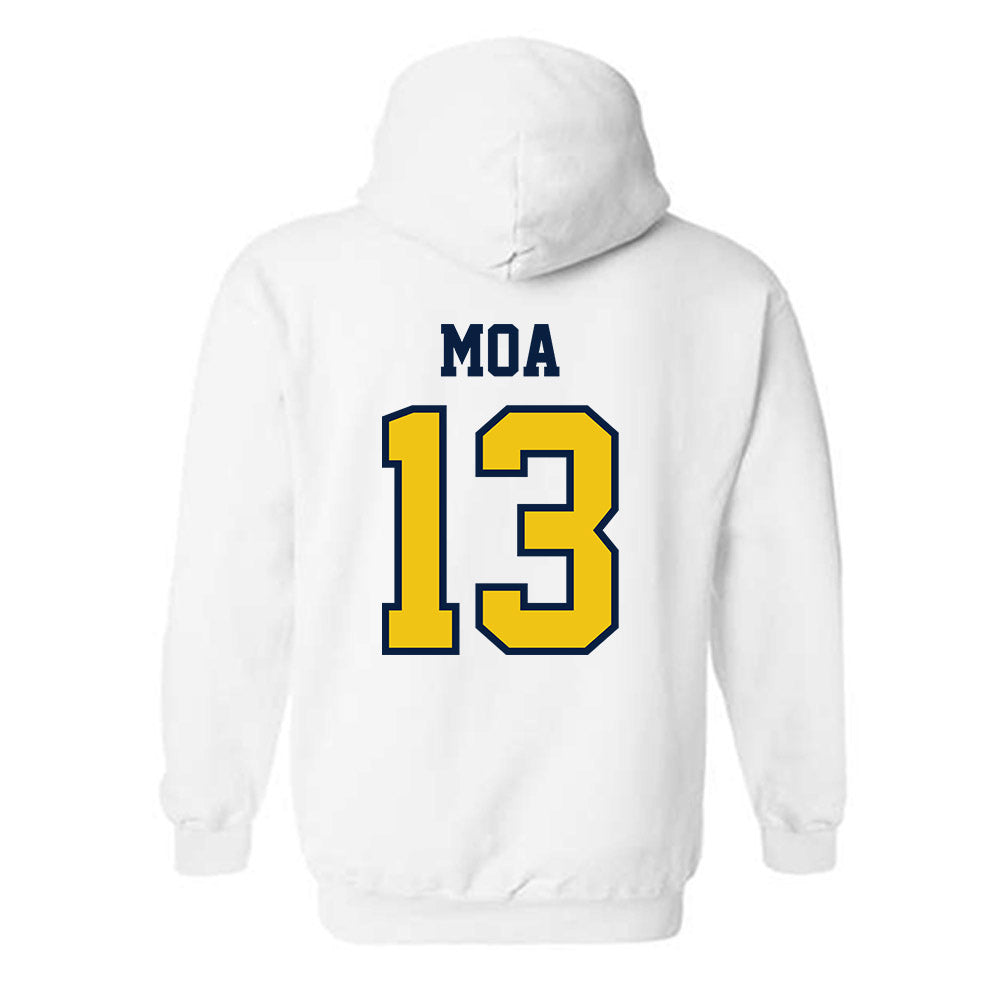 Michigan - NCAA Football : Aisea Moa - Classic Shersey Hooded Sweatshirt-1