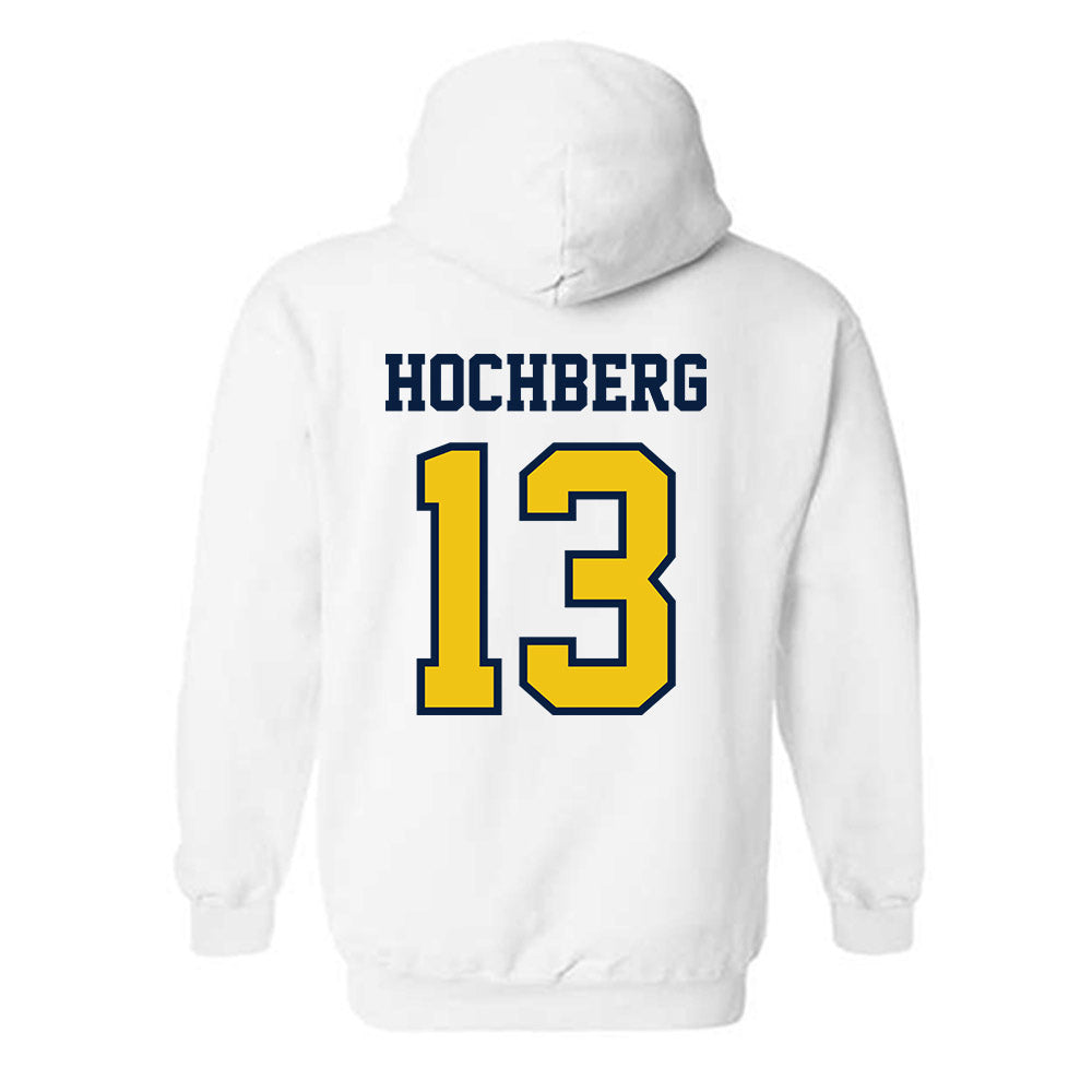 Michigan - NCAA Men's Basketball : Harrison Hochberg - Classic Shersey Hooded Sweatshirt-1
