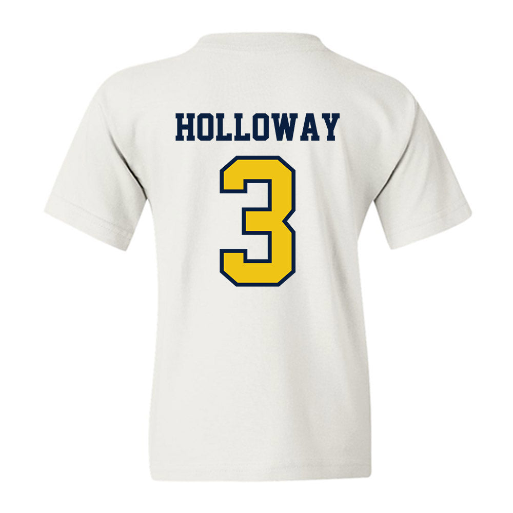 Michigan - NCAA Women's Basketball : Mila Holloway - Classic Shersey Youth T-Shirt-1
