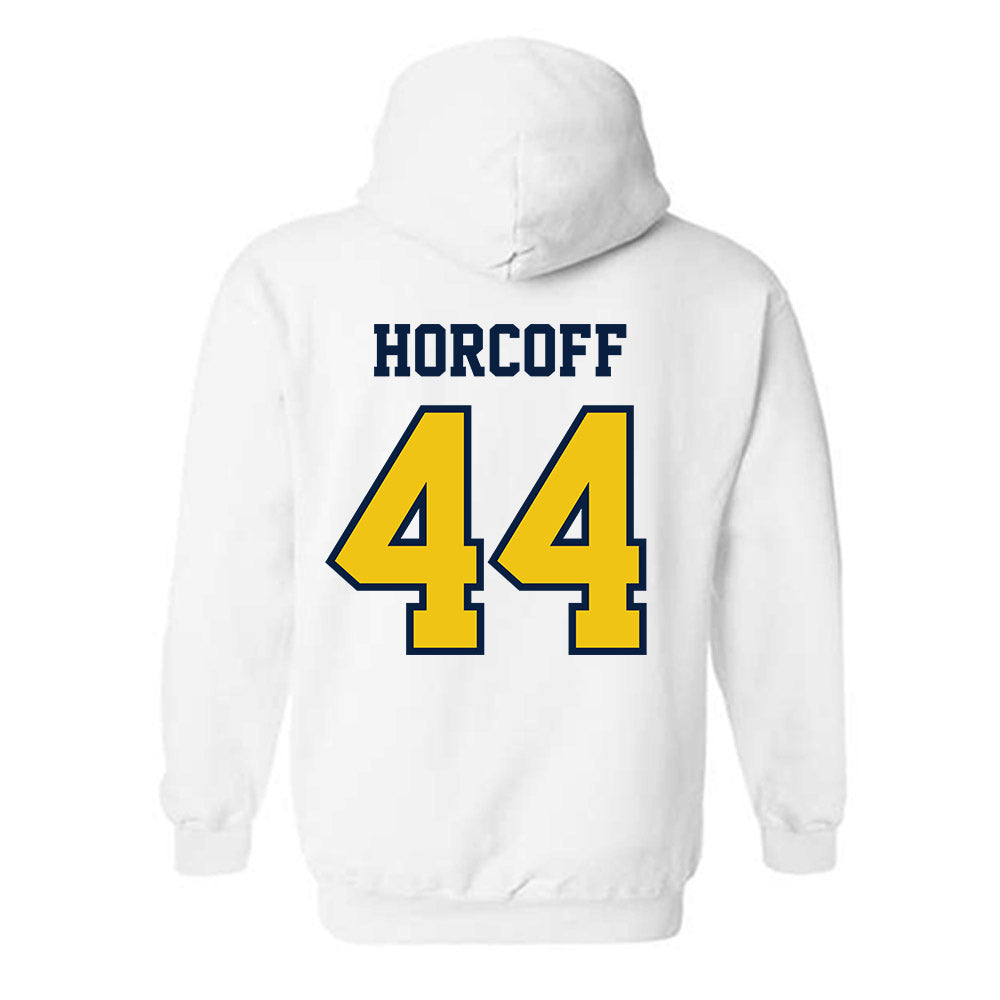 Michigan - NCAA Men's Ice Hockey : Will Horcoff - Classic Shersey Hooded Sweatshirt-1