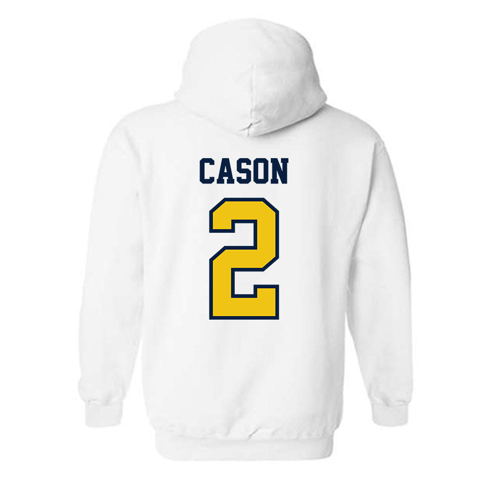 Michigan - NCAA Men's Basketball : Lorenzo Cason - Classic Shersey Hooded Sweatshirt-1