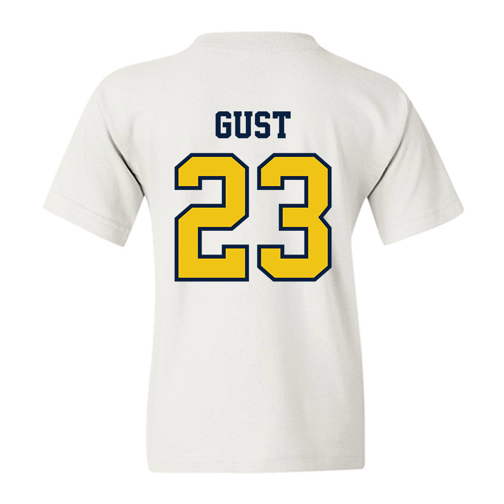 Michigan - NCAA Men's Ice Hockey : Miles Gust - Classic Shersey Youth T-Shirt-1