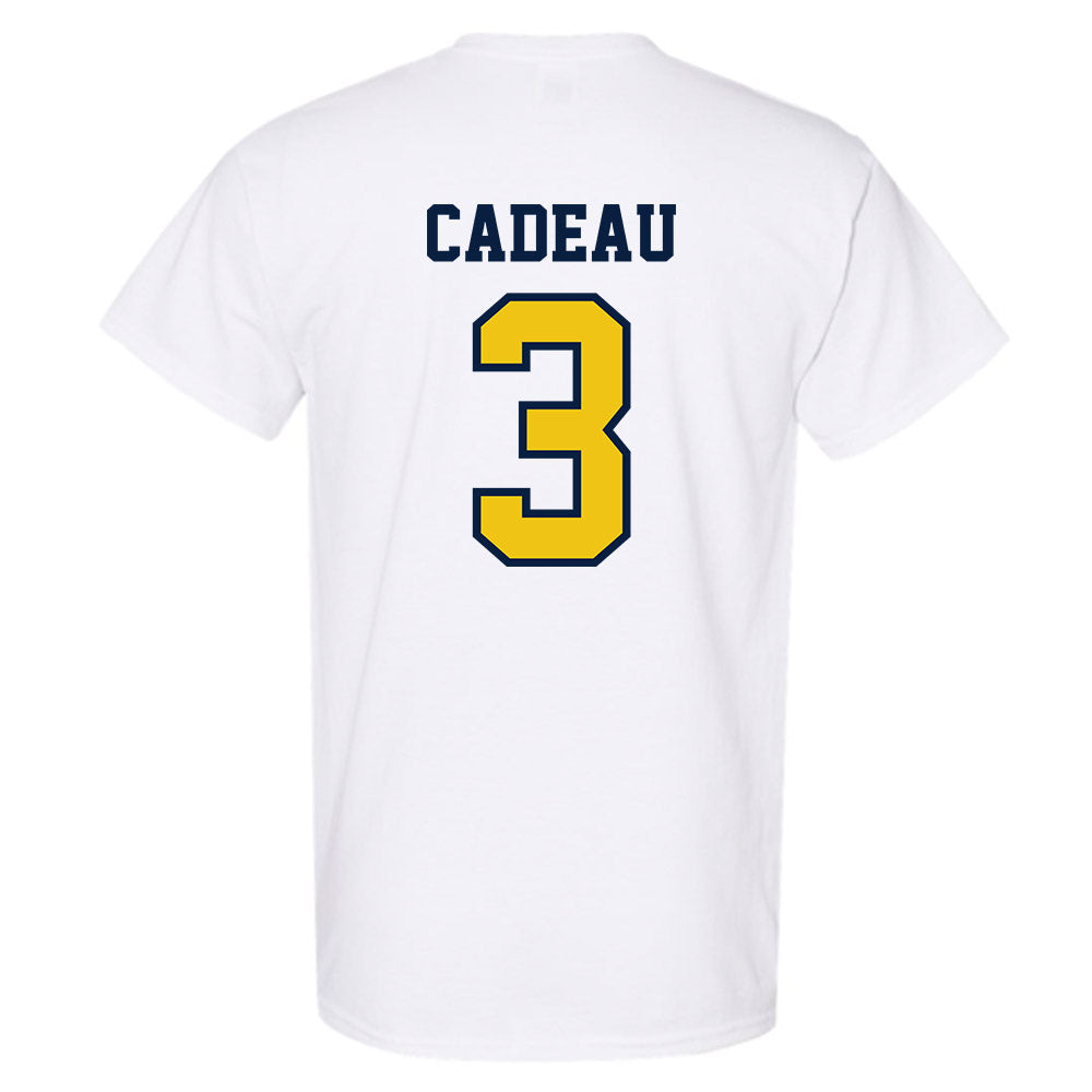 Michigan - NCAA Men's Basketball : Elliot Cadeau - Classic Shersey T-Shirt-1
