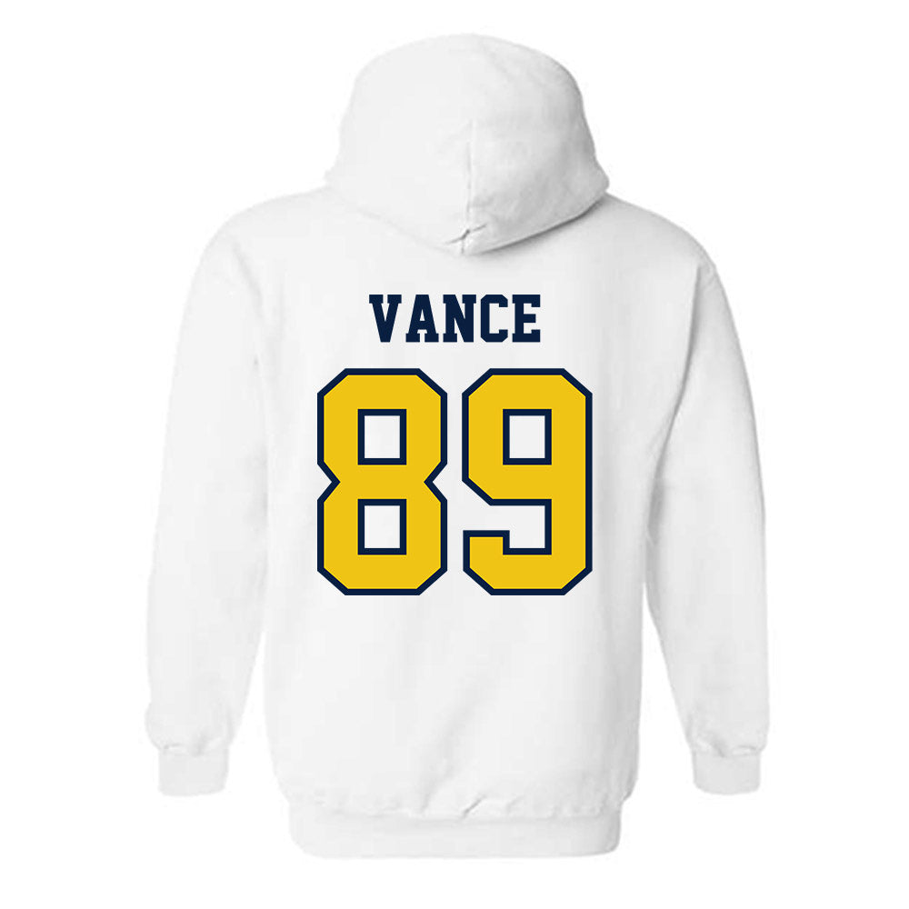 Michigan - NCAA Men's Lacrosse : Mason Vance - Classic Shersey Hooded Sweatshirt-1