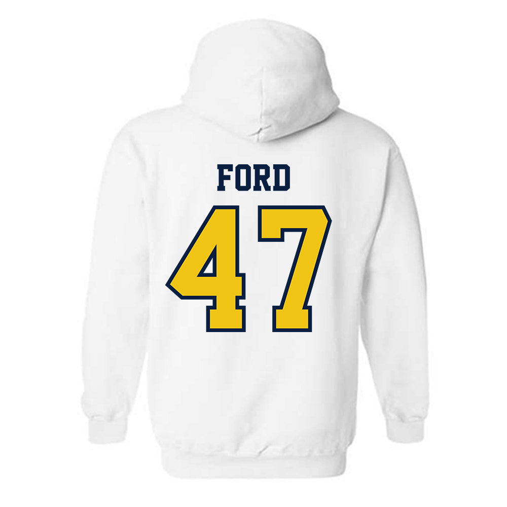Michigan - NCAA Men's Lacrosse : Josh Ford - Classic Shersey Hooded Sweatshirt-1