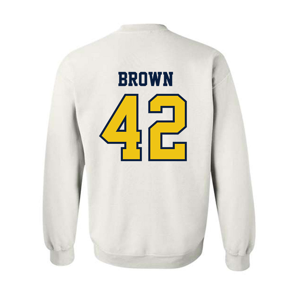 Michigan - NCAA Baseball : Justin Brown - Classic Shersey Crewneck Sweatshirt-1