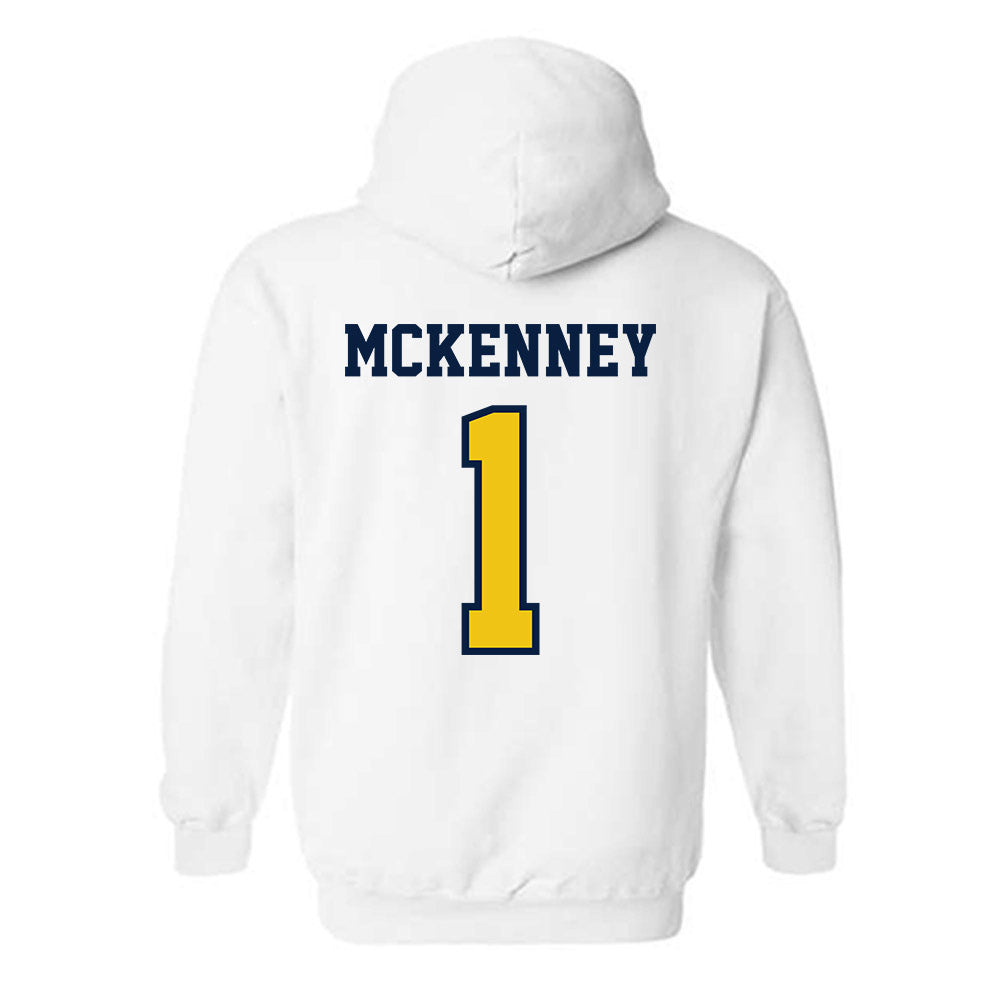 Michigan - NCAA Men's Basketball : Trey McKenney - Classic Shersey Hooded Sweatshirt-1