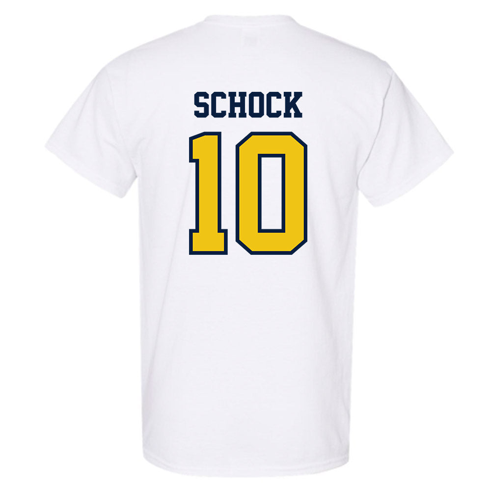 Michigan - NCAA Men's Ice Hockey : Drew Schock - Classic Shersey T-Shirt-1
