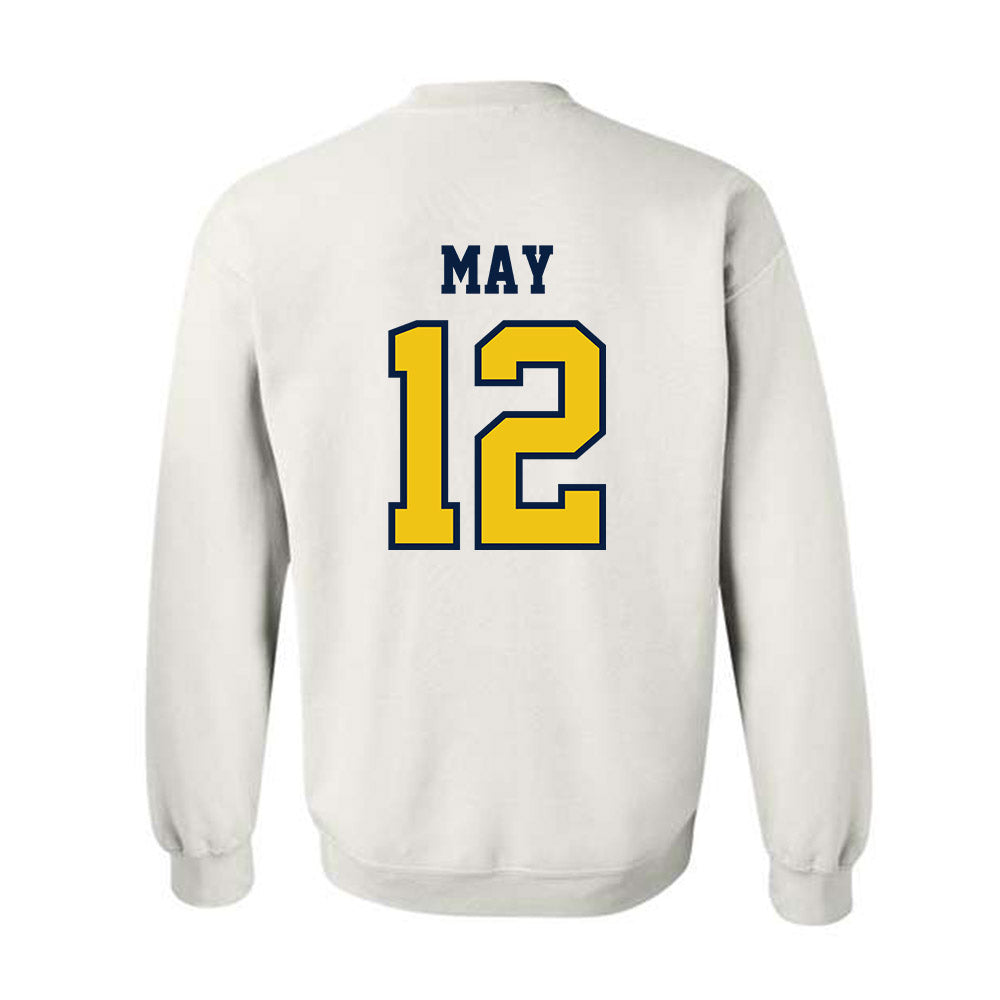 Michigan - NCAA Men's Basketball : Charlie May - Classic Shersey Crewneck Sweatshirt-1