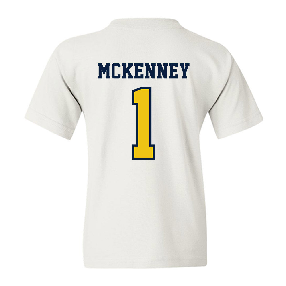 Michigan - NCAA Men's Basketball : Trey McKenney - Classic Shersey Youth T-Shirt-1