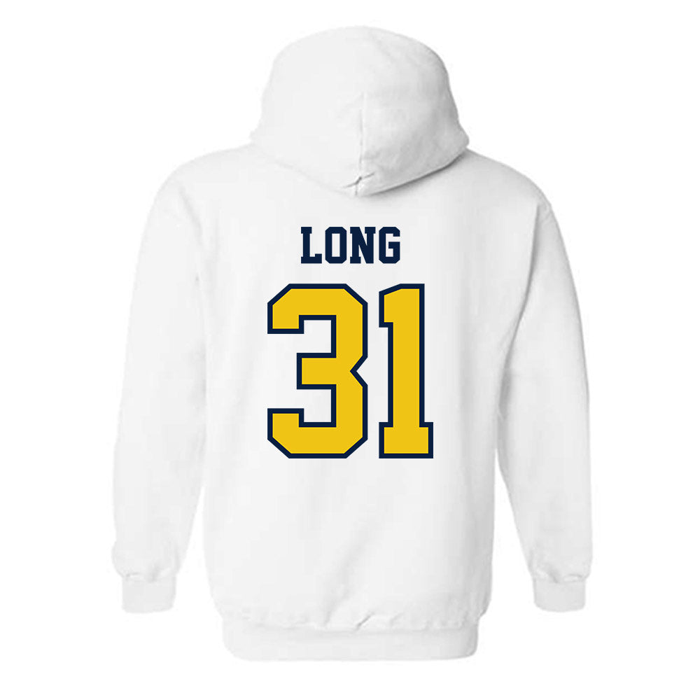 Michigan - NCAA Men's Lacrosse : Jack Long - Classic Shersey Hooded Sweatshirt-1