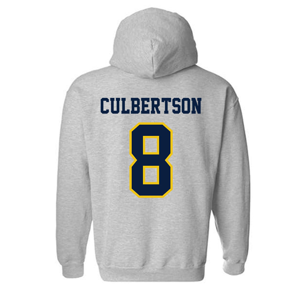 Michigan - NCAA Baseball : Drew Culbertson - Classic Shersey Hooded Sweatshirt-1