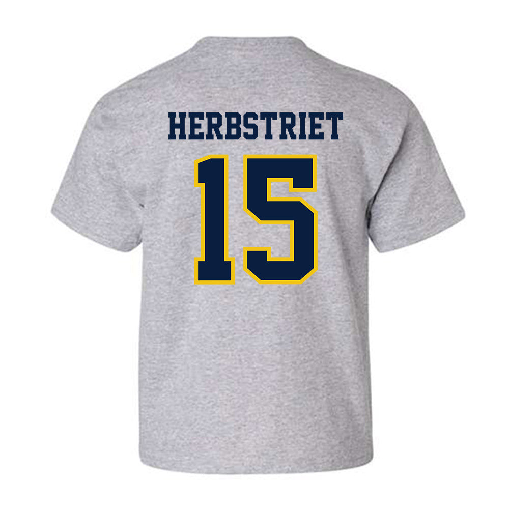 Michigan - NCAA Football : Chase Herbstriet - Classic Shersey Youth T-Shirt-1