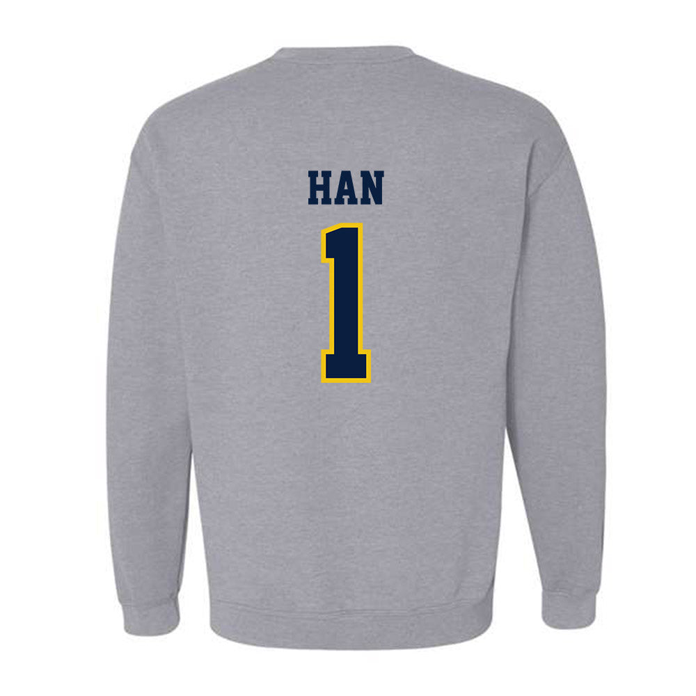 Michigan - NCAA Men's Lacrosse : Matt Han - Classic Shersey Crewneck Sweatshirt-1
