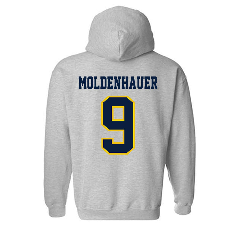 Michigan - NCAA Men's Ice Hockey : Nick Moldenhauer - Classic Shersey Hooded Sweatshirt-1