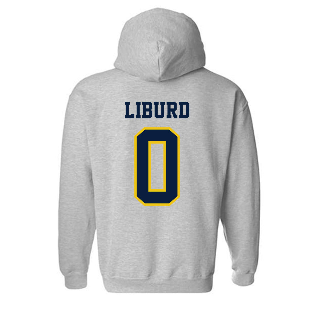 Michigan - NCAA Men's Basketball : Ricky Liburd - Classic Shersey Hooded Sweatshirt-1