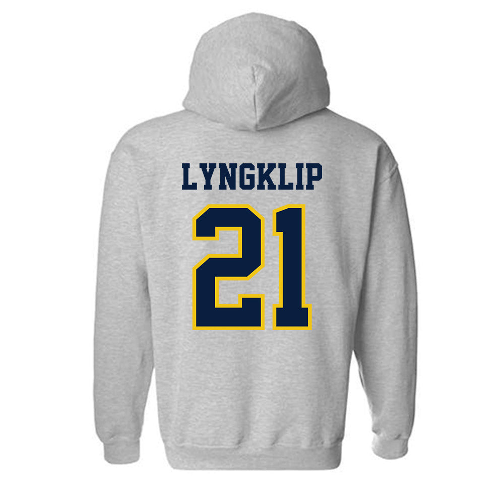 Michigan - NCAA Men's Lacrosse : Ryan Lyngklip - Classic Shersey Hooded Sweatshirt-1