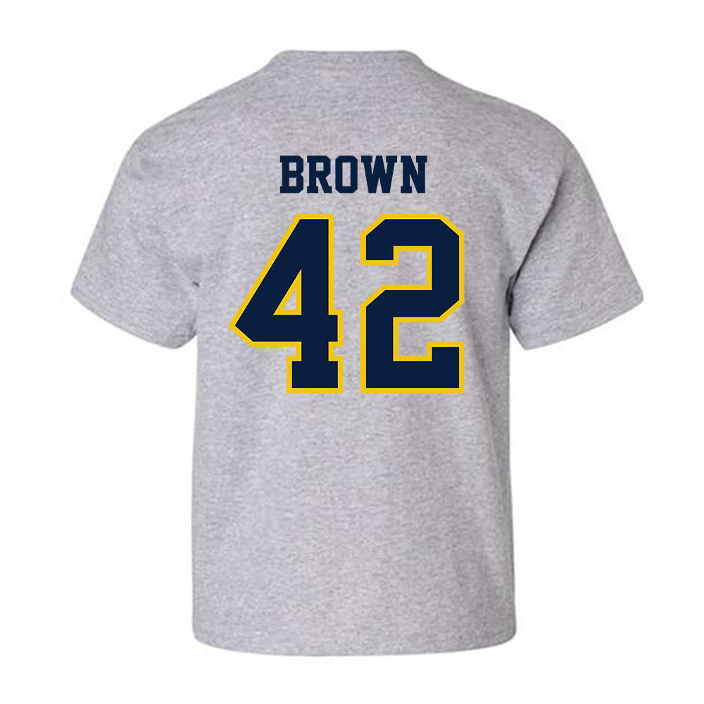 Michigan - NCAA Baseball : Justin Brown - Classic Shersey Youth T-Shirt-1
