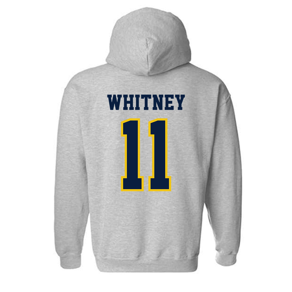 Michigan - NCAA Men's Lacrosse : Mason Whitney - Classic Shersey Hooded Sweatshirt-1