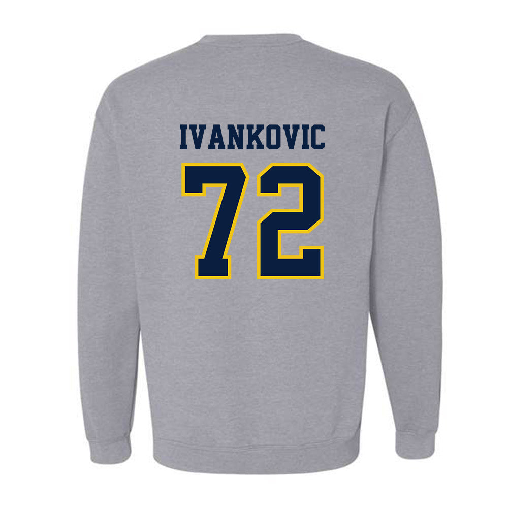 Michigan - NCAA Men's Ice Hockey : Jack Ivankovic - Classic Shersey Crewneck Sweatshirt-1