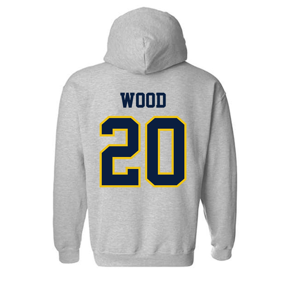 Michigan - NCAA Men's Soccer : Ethan Wood - Classic Shersey Hooded Sweatshirt-1