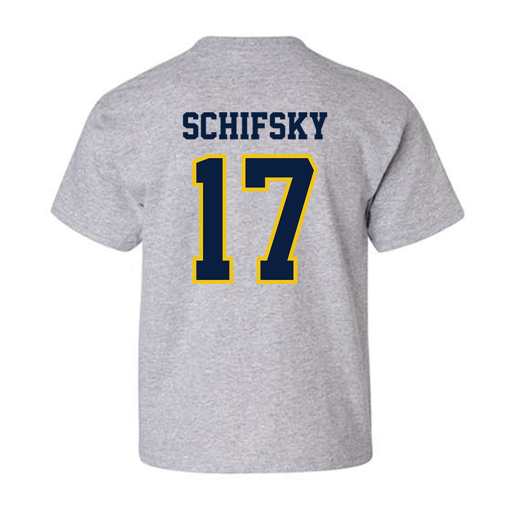 Michigan - NCAA Men's Ice Hockey : Garrett Schifsky - Classic Shersey Youth T-Shirt-1