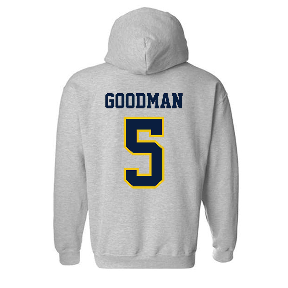 Michigan - NCAA Men's Basketball : Oscar Goodman - Classic Shersey Hooded Sweatshirt-1