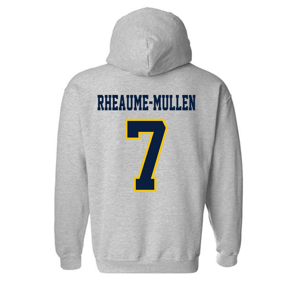 Michigan - NCAA Men's Ice Hockey : Dakoda Rheaume-Mullen - Classic Shersey Hooded Sweatshirt-1