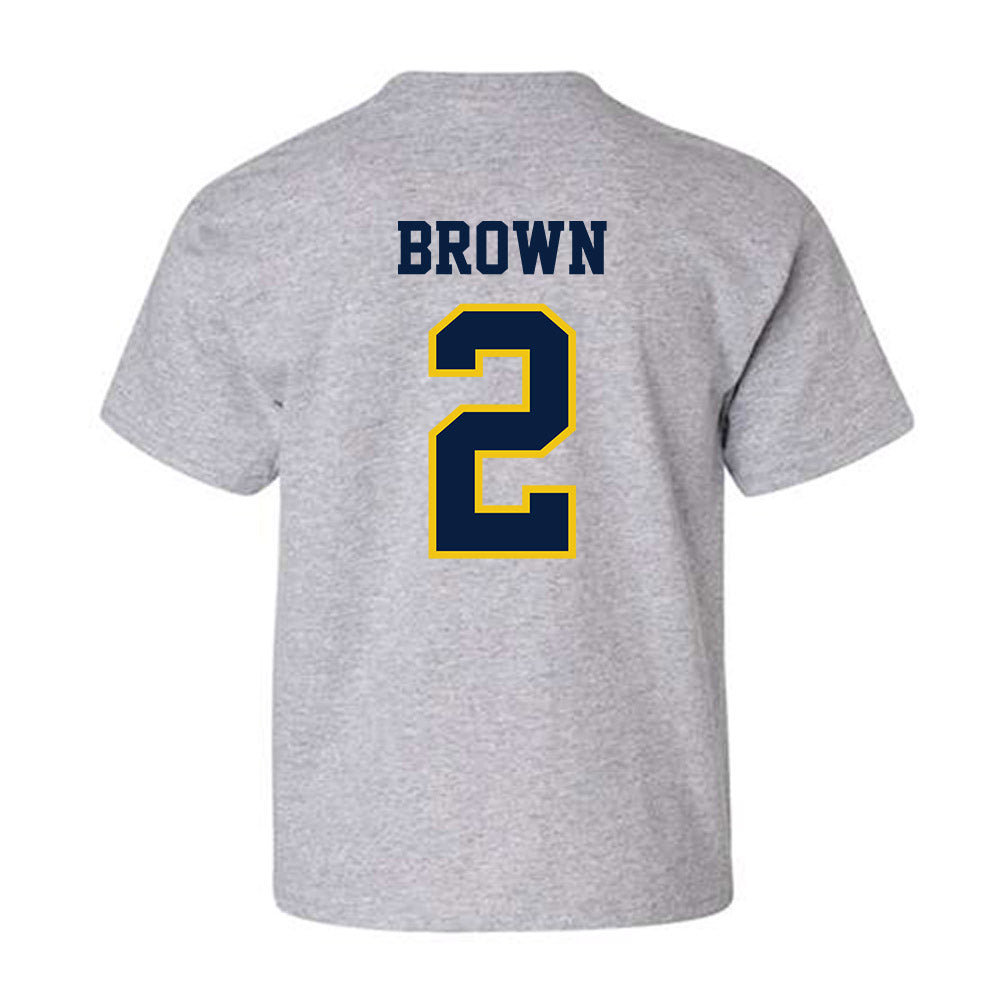 Michigan - NCAA Women's Basketball : Macy Brown - Classic Shersey Youth T-Shirt-1