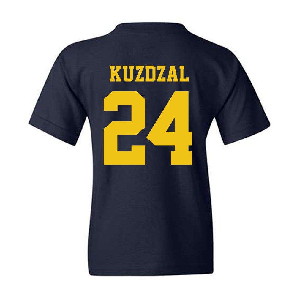 Michigan - NCAA Football : Bryson Kuzdzal - Sports Shersey Youth T-Shirt-1