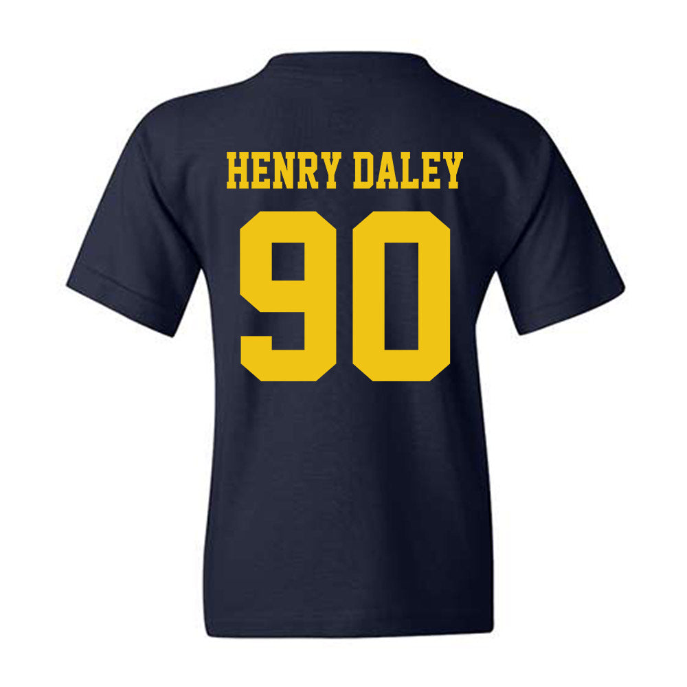 Michigan - NCAA Football : John Henry Daley - Sports Shersey Youth T-Shirt-1