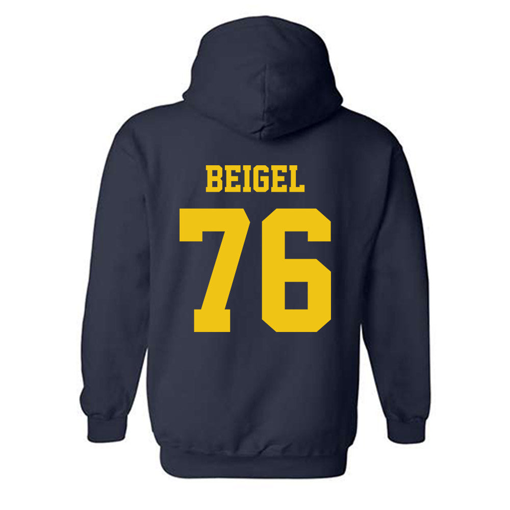 Michigan - NCAA Football : Manuel Beigel - Sports Shersey Hooded Sweatshirt-1