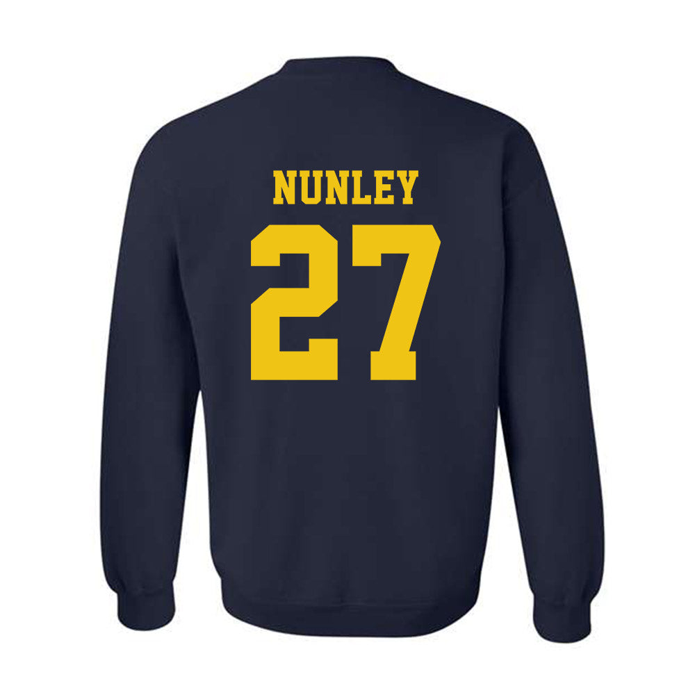 Michigan - NCAA Football : Ernest Nunley - Sports Shersey Crewneck Sweatshirt-1