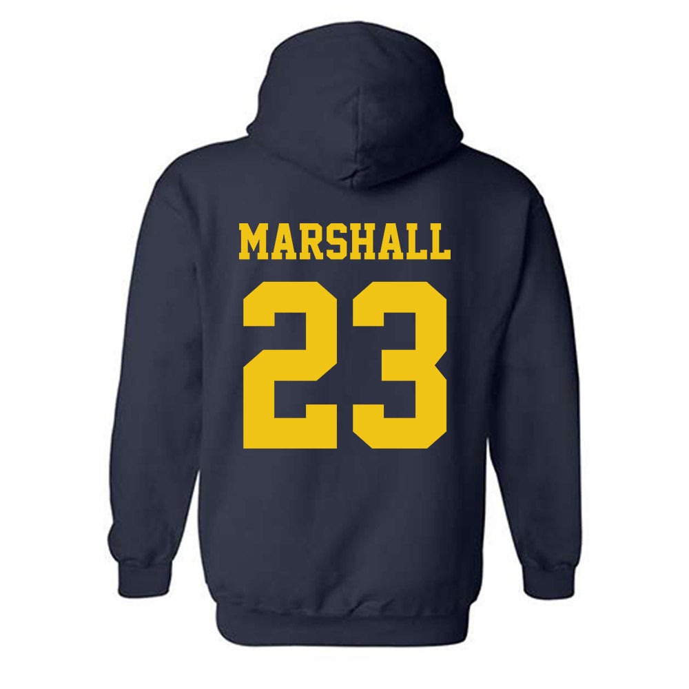 Michigan - NCAA Football : Jordan Marshall - Sports Shersey Hooded Sweatshirt-1