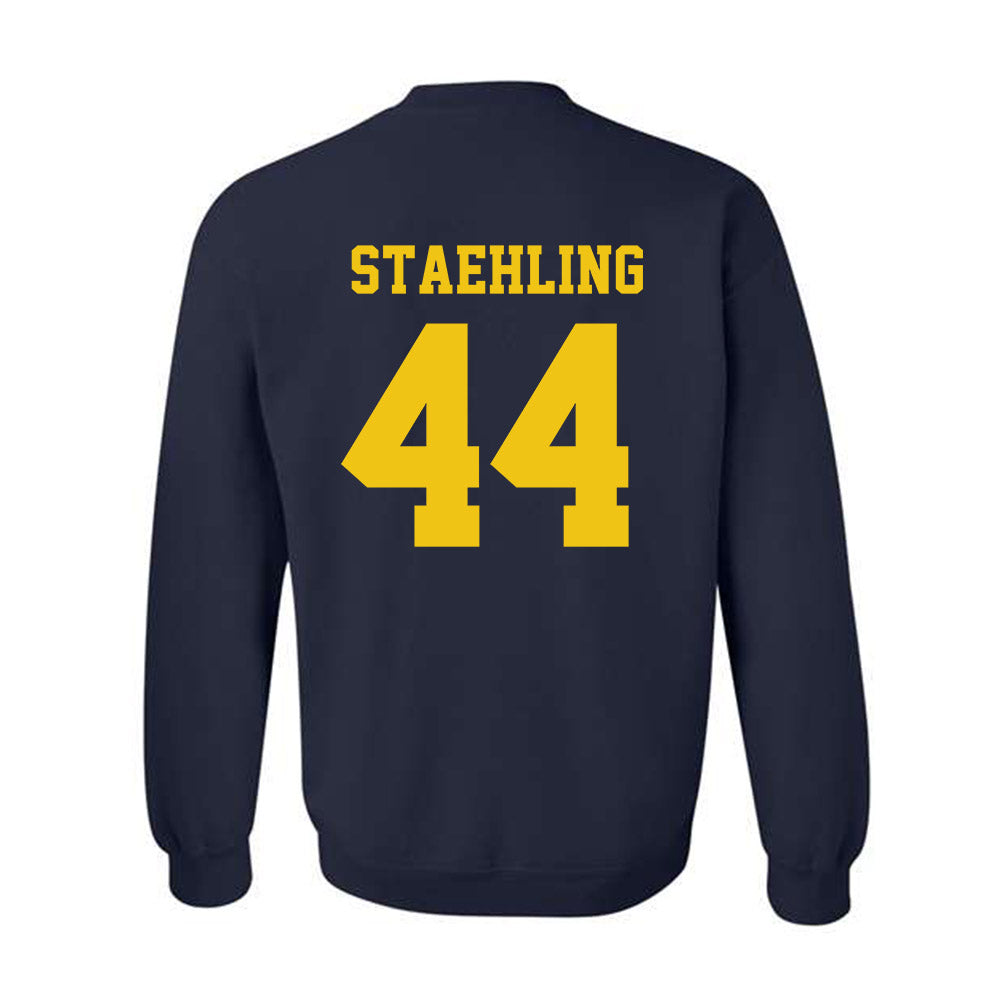 Michigan - NCAA Football : Nathaniel Staehling - Sports Shersey Crewneck Sweatshirt-1