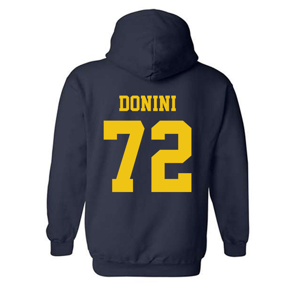 Michigan - NCAA Football : Peter Donini - Sports Shersey Hooded Sweatshirt-1