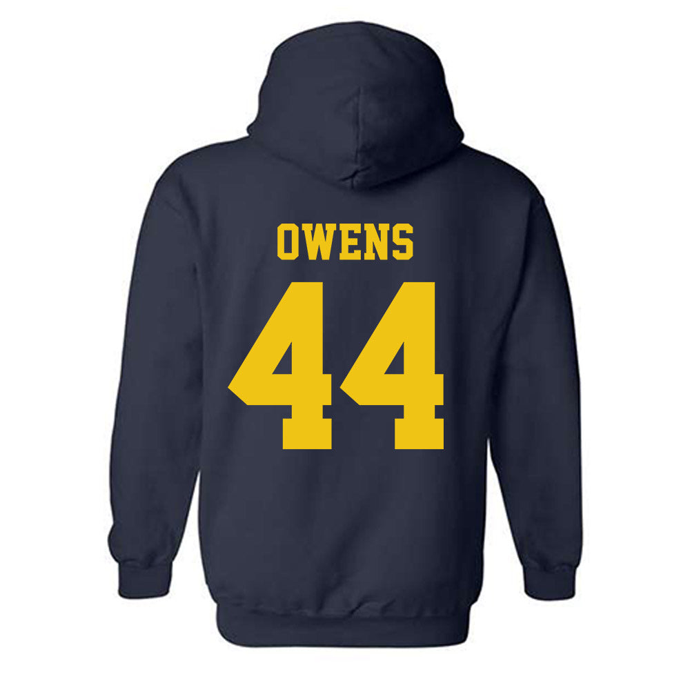 Michigan - NCAA Football : Eli Owens - Sports Shersey Hooded Sweatshirt-1