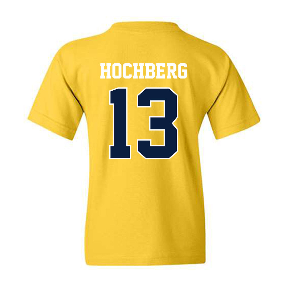 Michigan - NCAA Men's Basketball : Harrison Hochberg - Sports Shersey Youth T-Shirt-1