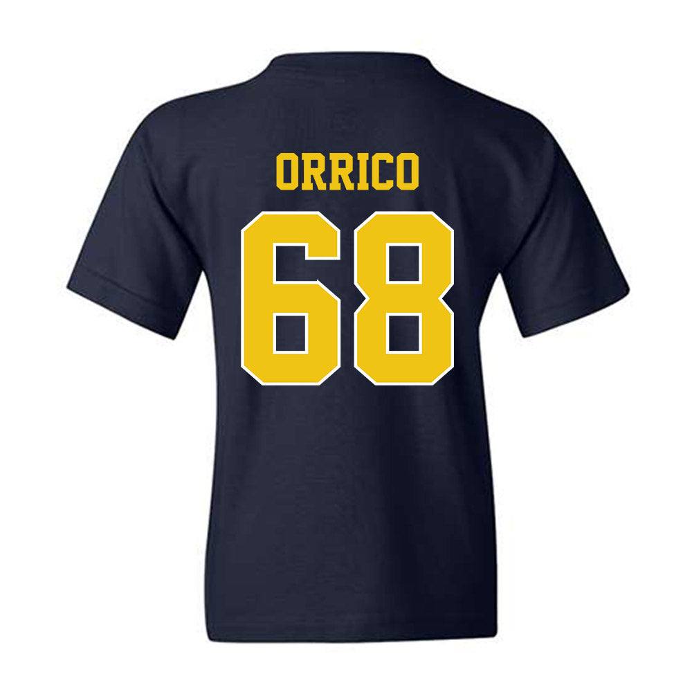 Michigan - NCAA Men's Ice Hockey : Josh Orrico - Sports Shersey Youth T-Shirt-1