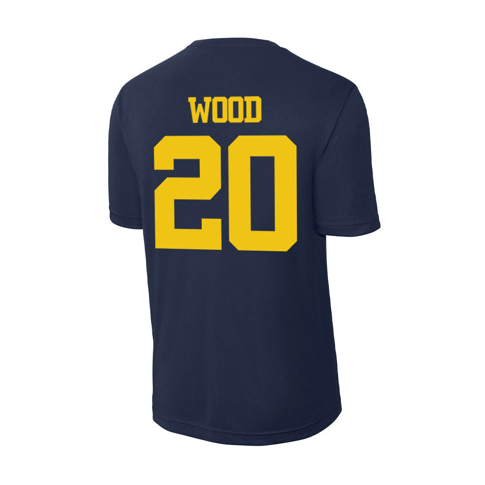 Michigan - NCAA Men's Soccer : Ethan Wood - Activewear T-Shirt-1