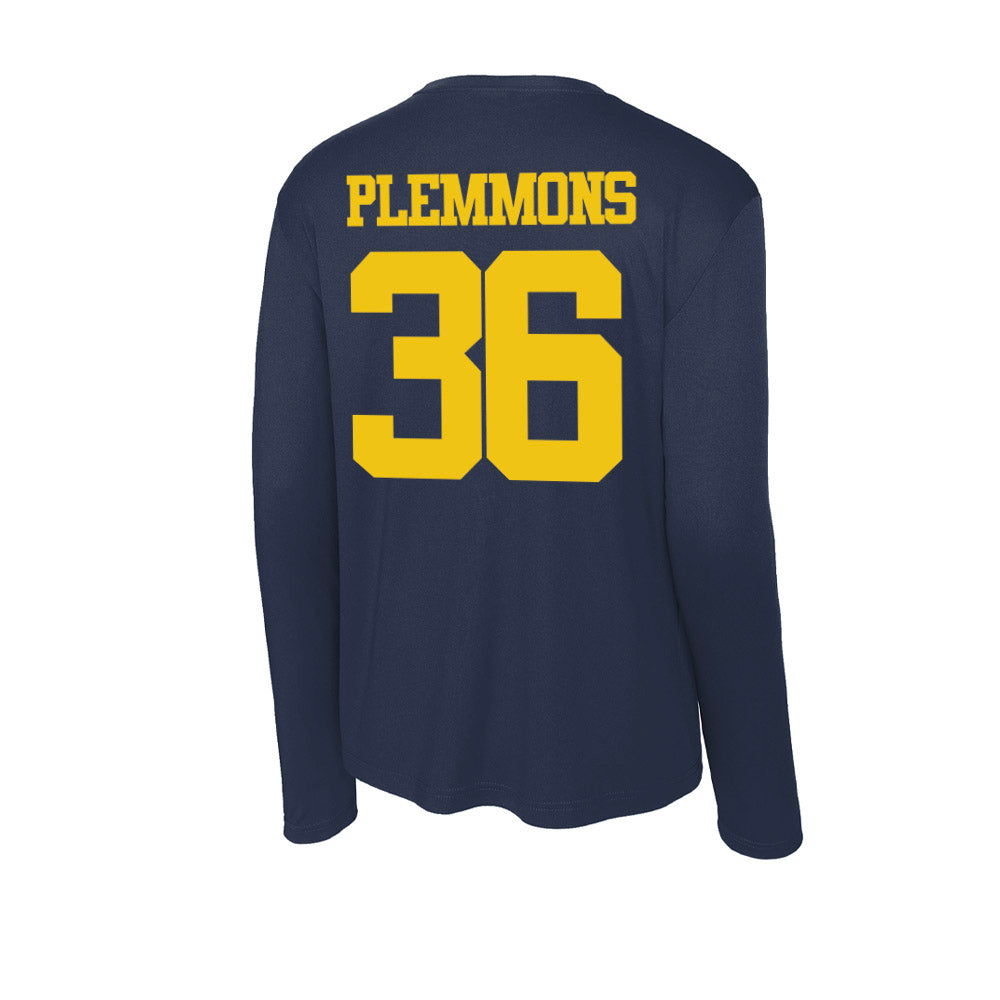Michigan - NCAA Men's Lacrosse : Brandon Plemmons - Activewear Long Sleeve T-Shirt-1