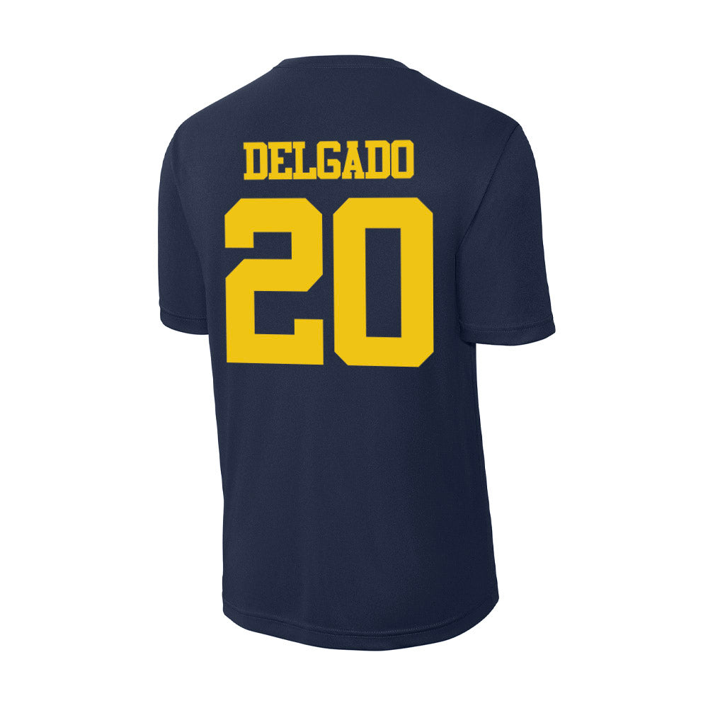 Michigan - NCAA Men's Lacrosse : Lucas Delgado - Activewear T-Shirt-1