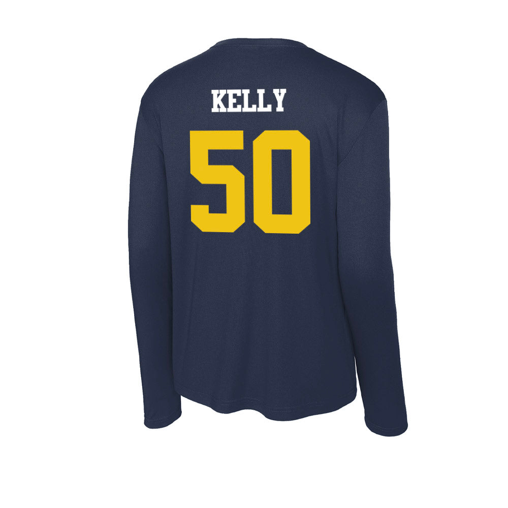 Michigan - NCAA Men's Lacrosse : Michael Kelly - Activewear Long Sleeve T-Shirt-1